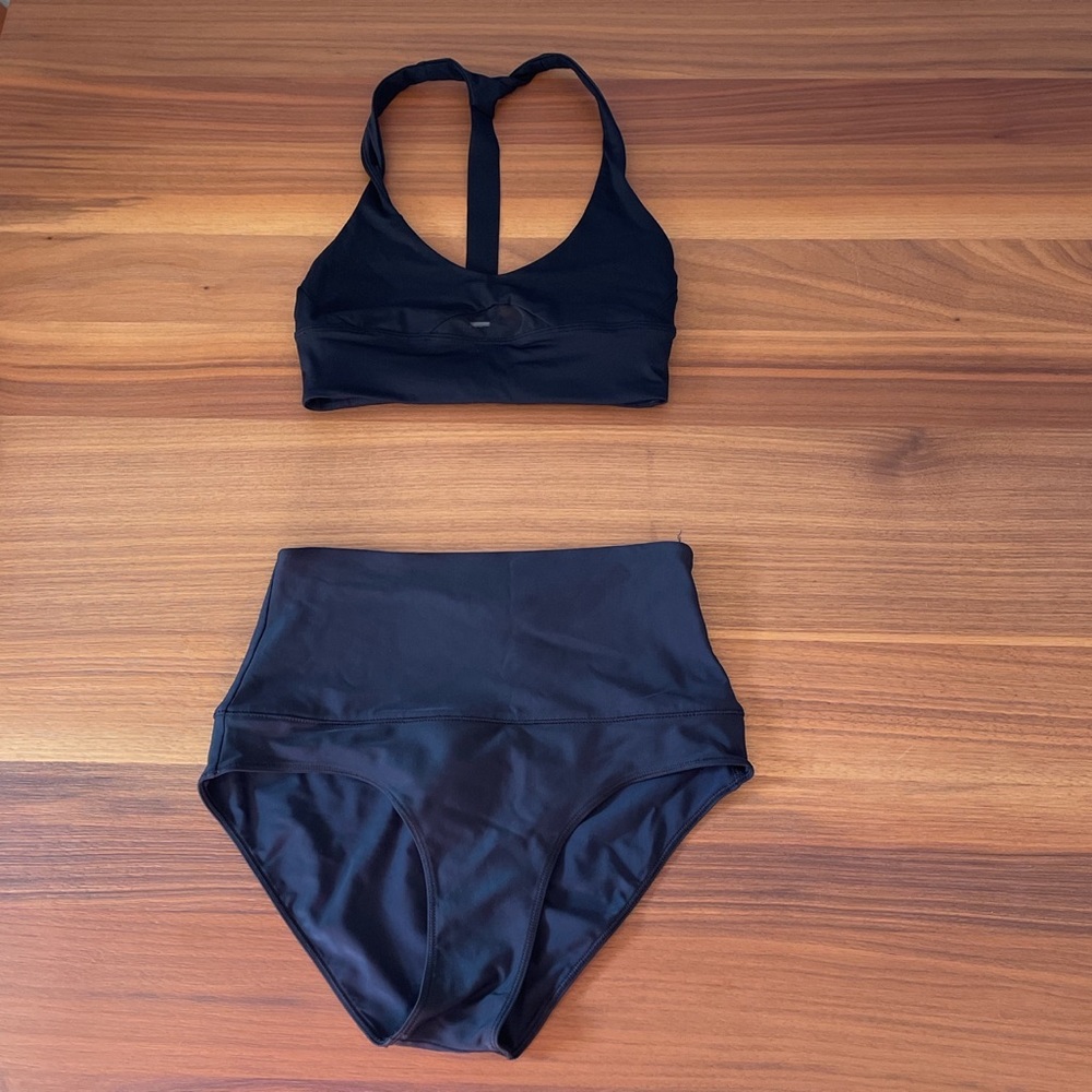 Lululemon High Waisted Bikini in Black